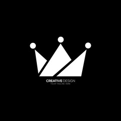 Kings queen creative crown branding logo