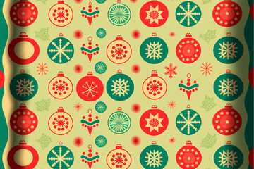 background with christmas balls