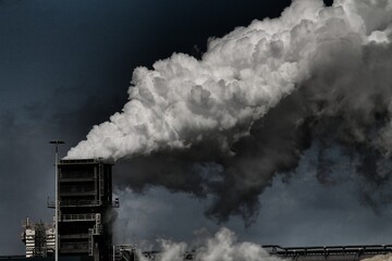 smoke from a factory