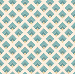 Light blue and beige square pattern. Decorative geometric background.