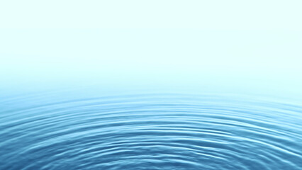 Fototapeta premium Blue water wave abstract background.