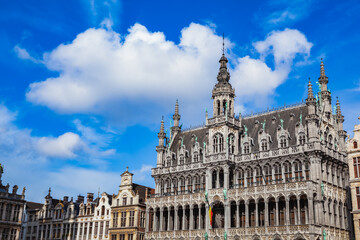 Fototapeta na wymiar Maison du Roi or King's House in the Grand Place in Brussels Belgium. It is now the Museum of the City of Brussels.