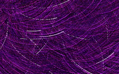 Fototapeta premium Dark Purple vector background with curved lines.
