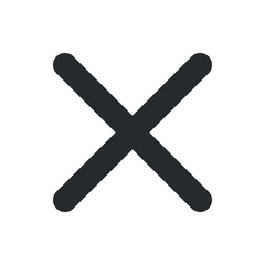 Close vector icon , close illustration