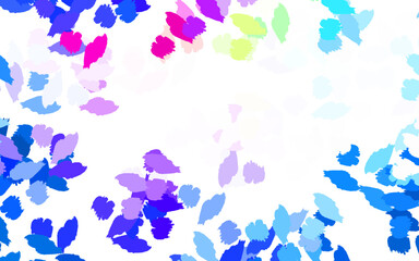 Light Blue, Yellow vector background with abstract shapes.