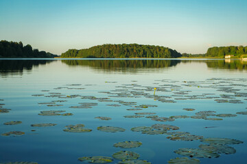 sunrise over the lake