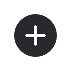 Obraz premium Add icon, plus icon,simple illustration