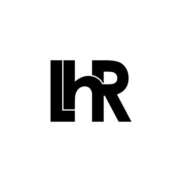 lhr letter initial monogram logo design