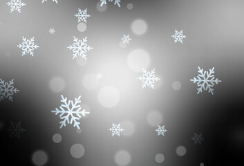 Fototapeta na wymiar Light Gray vector pattern in Christmas style.