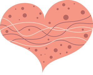 Love Boho Geometric Aesthetic Shapes Illustration