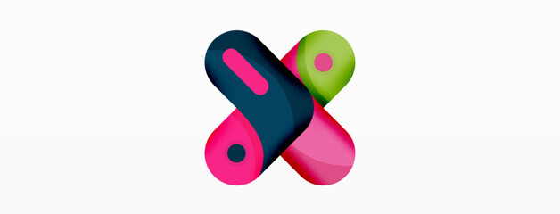 Creative geometric wallpaper. Trendy minimal abstract background. Techno business template for wallpaper, banner, background or landing