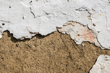 Old weathered grungy clay wall texture 
