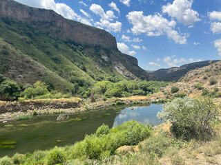 Fototapeta na wymiar Gndevank Valley with River in Armenia