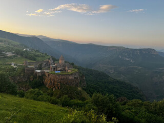 Fototapeta na wymiar View over Tatev Monastery in Armenia