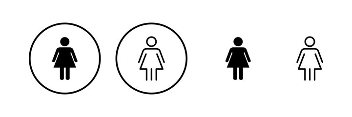 Female icon vector illustration. woman sign and symbol