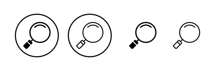 Search icon vector illustration. search magnifying glass sign and symbol