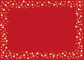 Hintergrund mit goldene Sterne
Vektor Illustration auf rotem Hintergrund
