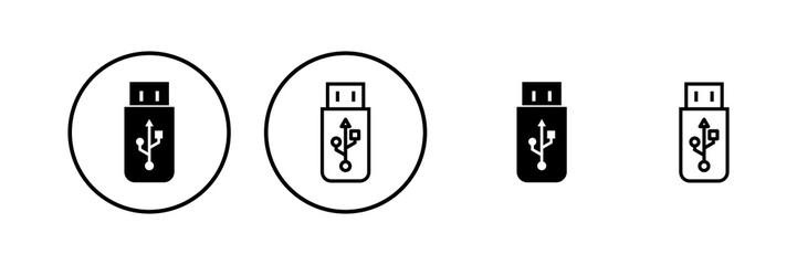 Usb icon vector illustration. Flash disk sign and symbol. flash drive sign.