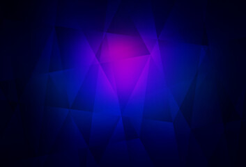 Fototapeta na wymiar Dark Pink, Blue vector abstract mosaic pattern.