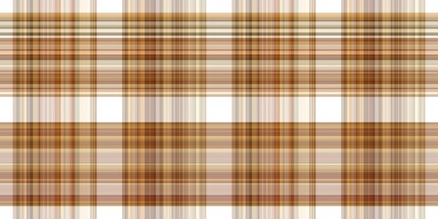 Woodland white tartan seamless border textile. Tonal autumnal forest plaid with organic texture. banner of orange stripe for rough washi tape.