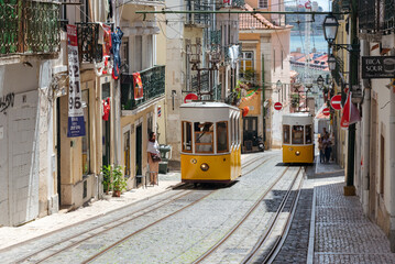 Lisbon tram - obrazy, fototapety, plakaty