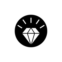 Diamond icon vector logo design template