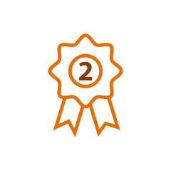 Ribbon icon vector logo design template