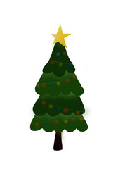 Green christmas tree