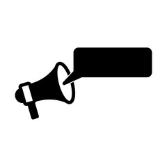 Megaphone icon vector logo design template