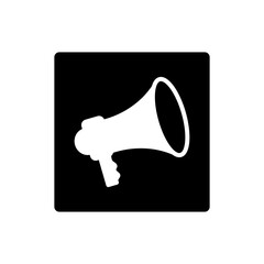 Megaphone icon vector logo design template