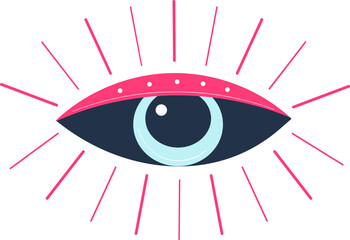 Mystic eye illustration
