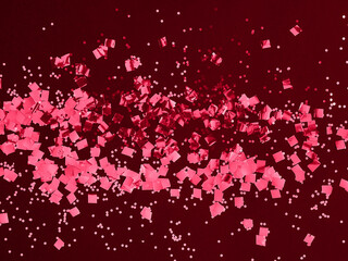 Festive background with glitters in trendy color