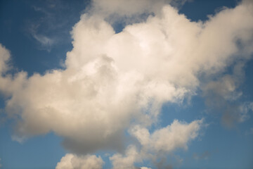 blue sky with clouds in San Francisco Bay