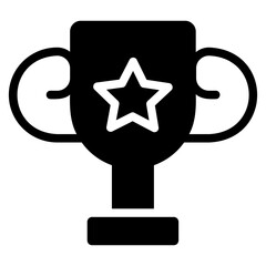 trophy glyph icon