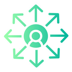 networking gradient icon