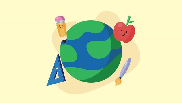 school supplies kawaii in earth planet