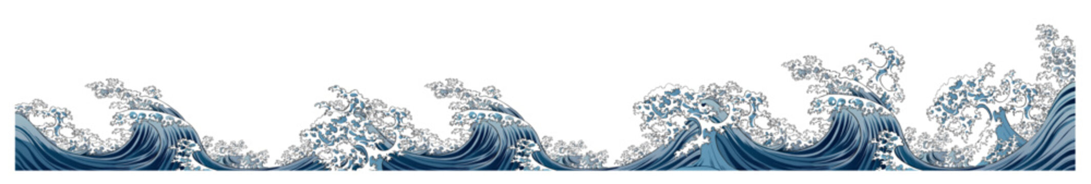 浮世絵　波　その28