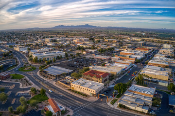 Fototapeta na wymiar Aerial View of Yuma, Arizona