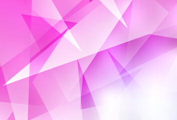 Light Pink vector background with polygonal style.