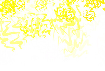 Light Yellow vector template with wry lines.