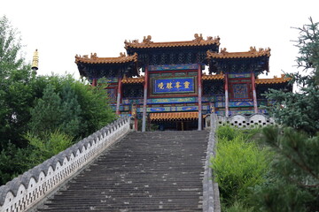 Fototapeta premium Shanxi Wutai Mountain, 2019, historical building