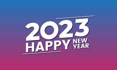 Happy new year 2023. Festive celebration. Trendy and modern for banner and media post template