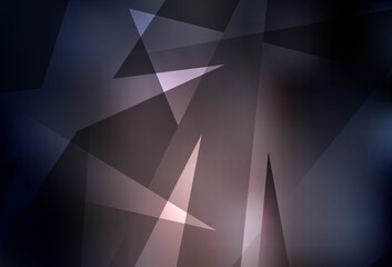 Dark Brown vector background with polygonal style.