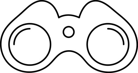 Binocular icon trendy design template on white background