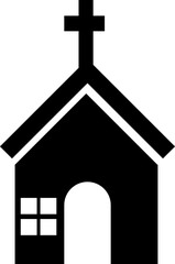 church design trendy on white background 