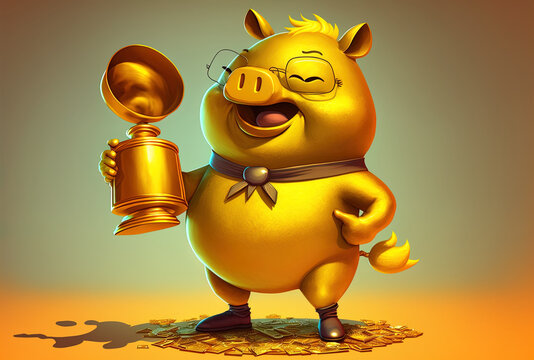 Golden Piggy  Piggy, Disney cartoons, Cartoon