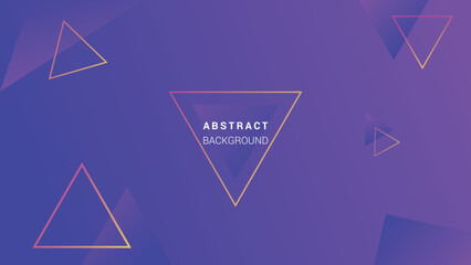 Geometric abstract purple violet shapes gradient vector background. Futuristic banner design, vibrant color, technology concept. EPS 10.