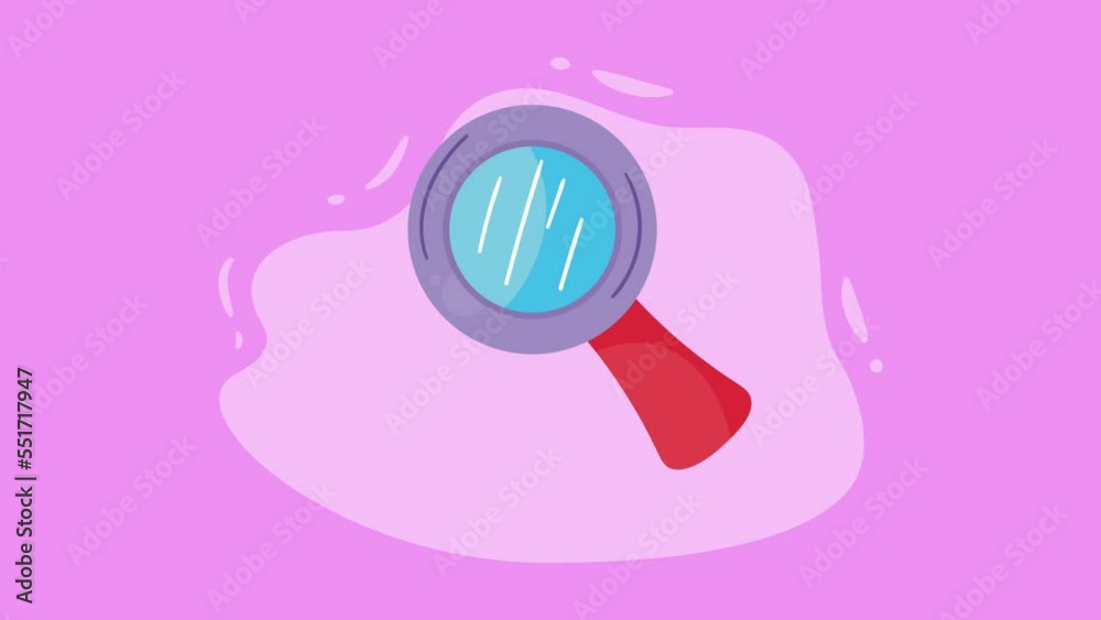 Canvas Prints magnifying glass search tool animation