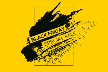 Black friday sale banner template background design