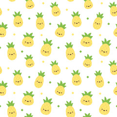 seamless pattern with pineapple